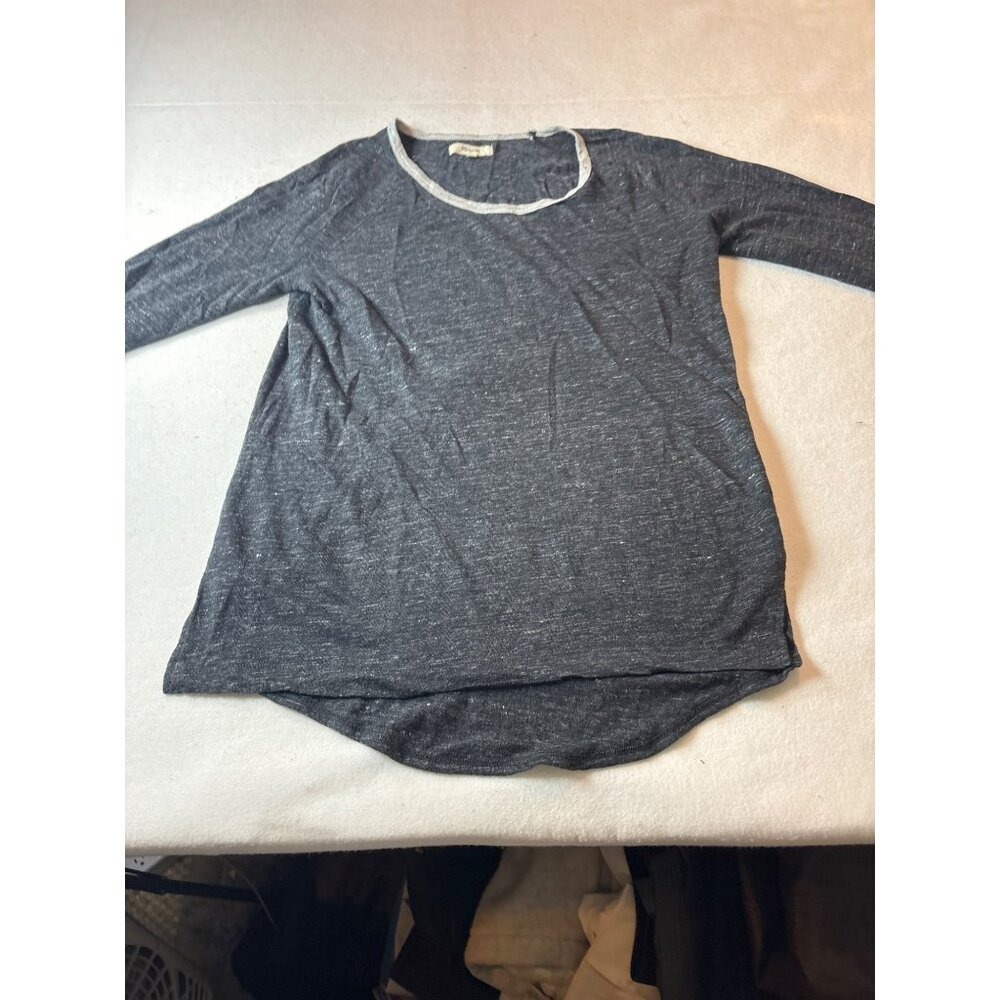 Madewell 1937 Womens Gray Long Sleeve T-Shirt Size S